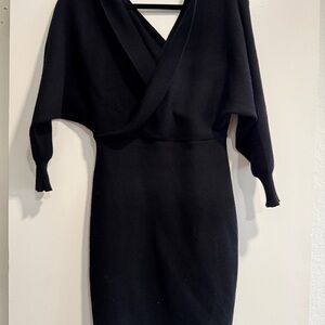 Chic Black Long Sleeve Dress